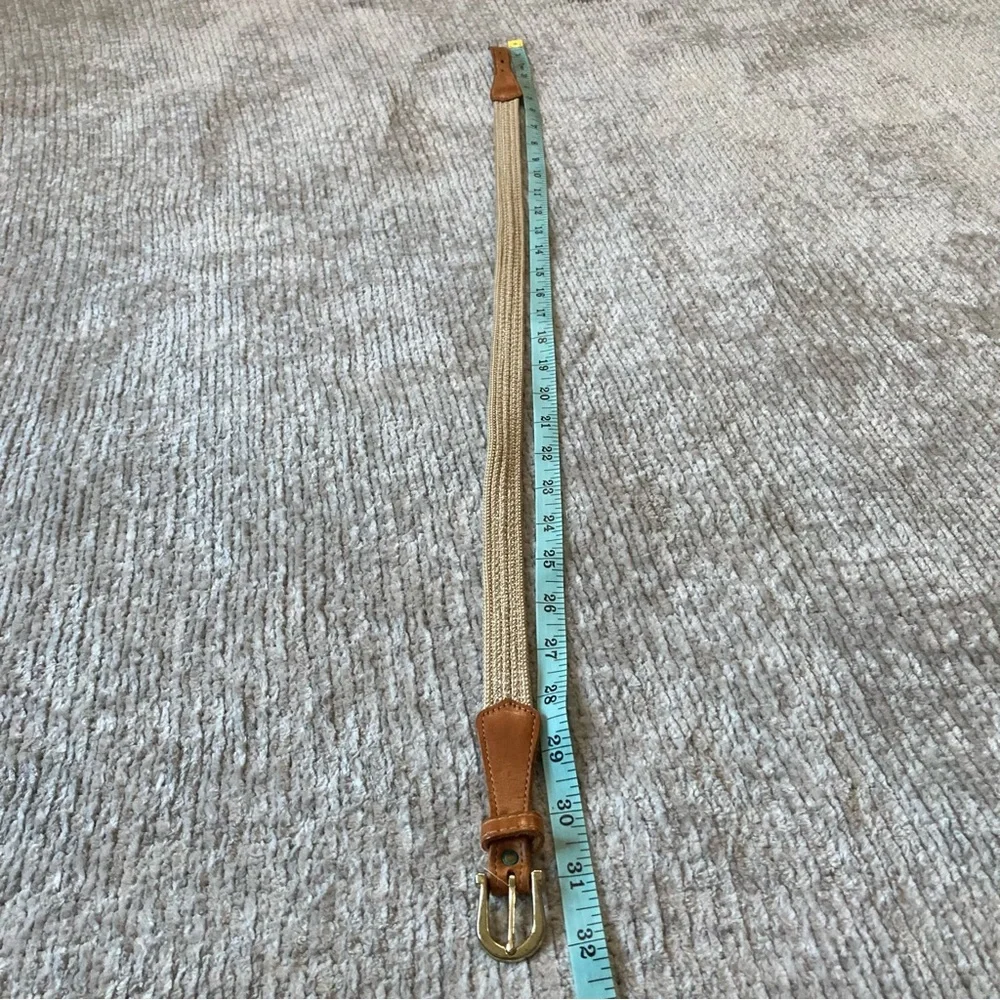 Vintage Neutral Belt Lot of 3 | Woven Fabric, Leather & Stretch | Small‎